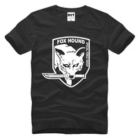 Metal Gear Solid MGS Fox Hound Video Game Mens Men T Shirt Tshirt Fashion 2015 Short Sleeve Cotton T-shirt Tee Camisetas Hombre