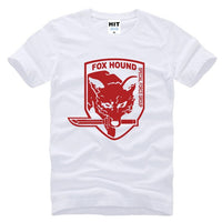 Metal Gear Solid MGS Fox Hound Video Game Mens Men T Shirt Tshirt Fashion 2015 Short Sleeve Cotton T-shirt Tee Camisetas Hombre