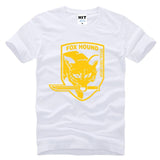 Metal Gear Solid MGS Fox Hound Video Game Mens Men T Shirt Tshirt Fashion 2015 Short Sleeve Cotton T-shirt Tee Camisetas Hombre