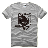 Metal Gear Solid MGS Fox Hound Video Game Mens Men T Shirt Tshirt Fashion 2015 Short Sleeve Cotton T-shirt Tee Camisetas Hombre