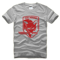 Metal Gear Solid MGS Fox Hound Video Game Mens Men T Shirt Tshirt Fashion 2015 Short Sleeve Cotton T-shirt Tee Camisetas Hombre