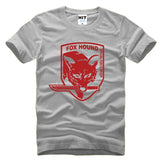 Metal Gear Solid MGS Fox Hound Video Game Mens Men T Shirt Tshirt Fashion 2015 Short Sleeve Cotton T-shirt Tee Camisetas Hombre